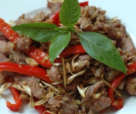 DÊ XÀO SẢ ỚT