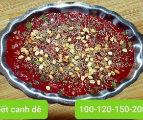 TIẾT CANH TƯƠI ĐĨA 