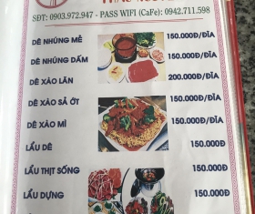 MENU MÓN DÊ 