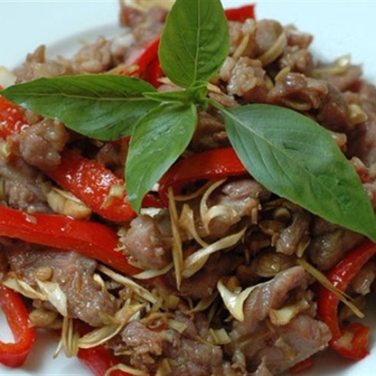 DÊ XÀO SẢ ỚT
