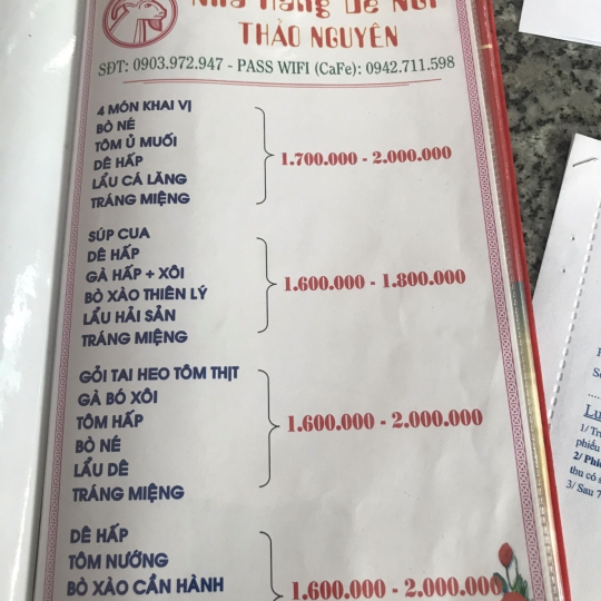 COMBO ĐẶT BÀN